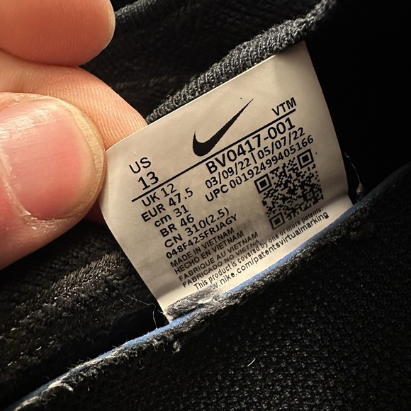 Nike Epic Phantom React Flyknit Mens 13 Shoes Black Slip On Sneaker Running - Picture 12 of 16